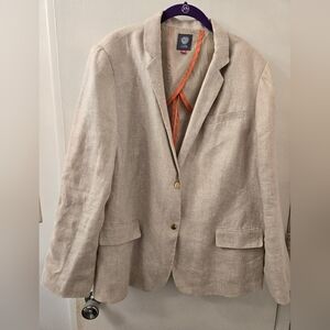 Vince Camuto Tan Linen Blazer, 20W